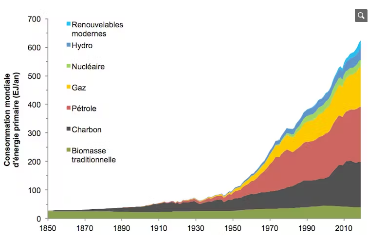 World primary energy consumption